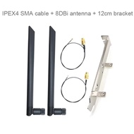 WIFI Antenna IPEX4 pigtail To SMA Wireless Card 8DB Antenna with bracket for AX200 AX210 EM7455 BCM9