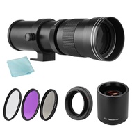 Andoer Camera Mf Super Telefoto Zoom Lens untuk Canon Ef-mount Eos Rebel T7 T7i T6 T6 T6i T5 T5 Sl2 