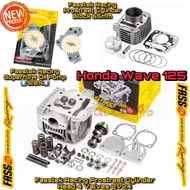 Fasstek Racing Honda Wave 125 Prostreet Cylinder Head 4 Valve 21/24 Cylinder Block 65mm Superflow Oi
