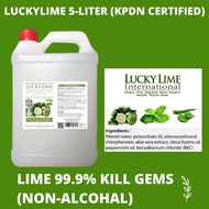 Lucky Lime Hand & Skin Water Based Sanitizers 5 Litre