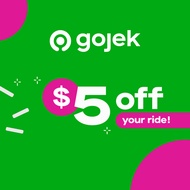 [Gojek] $5 Voucher/SGD5 OFF/Promo Code/Gift Card/Gift Code/Voucher Code/Gift Voucher/E-Voucher/GoCar/Transport (Email Delivery)