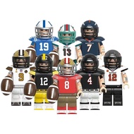 Rugby Action Figures Tom Brady Terry Bradshaw Drew Brees John Elway Building Block Collection Toys F