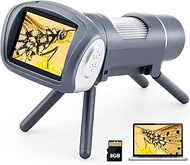 Andonstar AD012 Portable Microscope kit for Kids, 2" LCD Kids Microscope with Prepared Slides, 8G SD