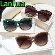 LANHUA Women Sunglasses, Retro UV400 Protection Black Shades, Fashion Casual PC Shades Eyewear for W