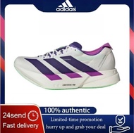 Adidas Adizero Adios Pro 4 White Purple Sneakers Low Cut Unisex Runnig Shoes