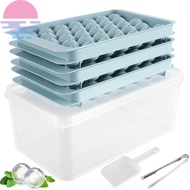 Round Ice Cube Tray with Lid and Bin Reusable Ice Ball Maker Mould for Freezer 99pcs Sphere Ice Cube