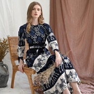 Baju Tenun Long Dress Sumba - Long Dress Tenun Sumba - Gamis Tenun Sumba