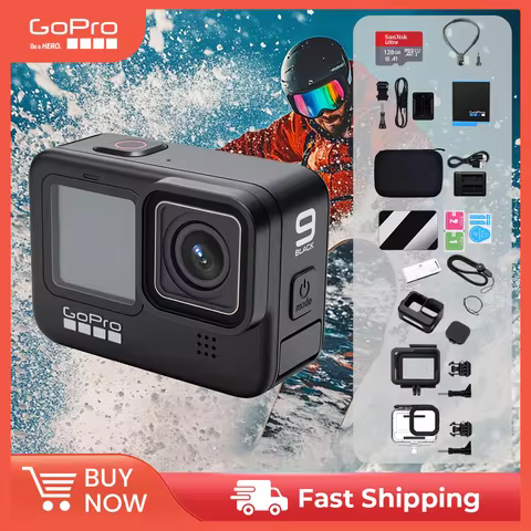 GoPro HERO9 Black Camera 4K 5.2K video 20MP Go Pro 9 Sports camera