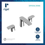 RIGEL Chrome 2 Handle Deck Mounted Basin Mixer Tap R-MXB8607H3