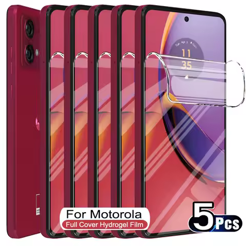 5PCS For Motorola Moto G84 G54 G82 G32 G34 G64 G72 G14 Screen Protectors Hydrogel Film For Motorola