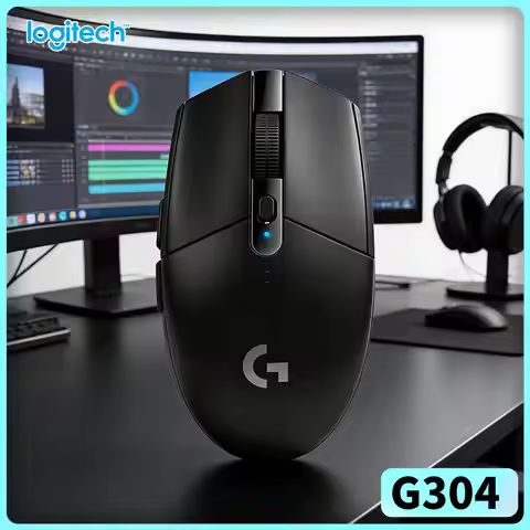 Logitech G304 Wireless Gaming Mouse LIGHTSPEED Tech 12K DPI HERO Sensor 1ms Response 9-Month Battery