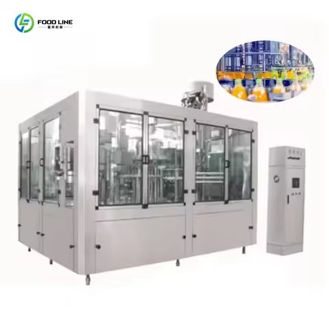Customized Complete Production Line Orange Fruit Drink PET Bottle Automatic Liquid Juice Filling Mac