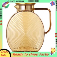 Glass Pitcher with Handle for Fridge Door Storage, 2.5l/84oz Large Water Jug Lemonade Iced Tea Conta