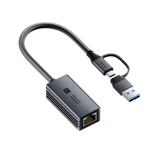 USB C to 5Gpbs Ethernet Adapter USB 3.2 Type C to 5 Gigabit Ethernet Adapter RJ45 LAN Network Conver