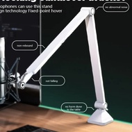 實體店鋪/SF  (限今日特價$228)White Microphone Arm Stand, Mic Suspension Boom Stands Heavy Duty & Cable Ties f