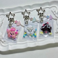 Poodle Shaker Keychain Handmade with Clay