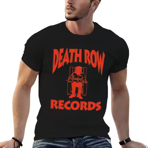 Death Row Records - Red Version T-Shirt t shirts for man pack white t shirts for man graphic tees g 