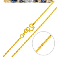 Real 916gold ladies necklace water wave chain 916gold water wave chain in stock