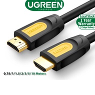 UGREEN High Speed HDMI Cable with Ethernet Gold Plated Supports 1080P and 3D 0.75m 1m 1.5m 2m 3m 5m