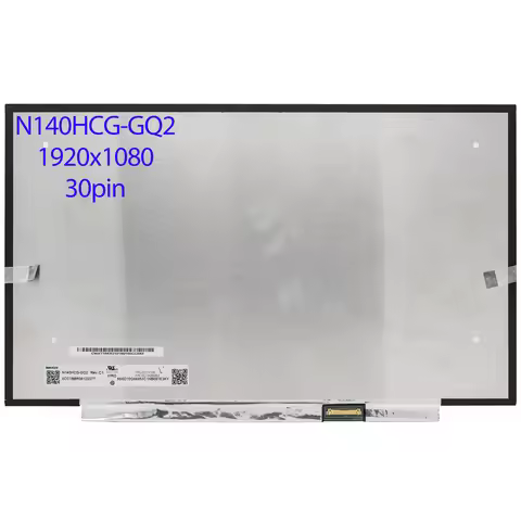 14.0'' Laptop LCD Screen N140HCG-GQ2 For Lenovo ThinkPad L14 P14s T14 T14s Gen1 Gen2 T490 T490s T495