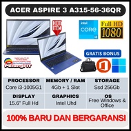 BARU ! Laptop Acer A315-57-36QR Core i3-1005G1 Ram 4Gb Ssd 256Gb 15.6" Full hd Blue Murah