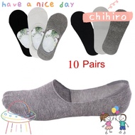 CHIHIRO 10 Pairs Loafer Hosiery Women/Men Low Cut Soft Non-Slip Stocking