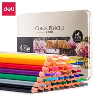 Deli Signature Colour Pencil Water Soluble Colouring School Ergonomic Shape Smooth Pencil Warna