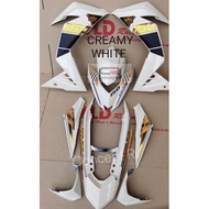 HLD Cover Set Custom RS150 V1/V2 Creamy White Chrome Sticker Gold Carbon/Gold Black