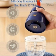 Máy xay đa năng cầm tay Hattiecs 8 lưỡi bảo hành 24 tháng máy xay cho bé ăn dặm