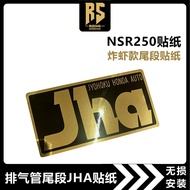 Promotion NSR250 Sticker Exhaust Pipe Tail Section JHA Sticker One Pair 2 Sheets