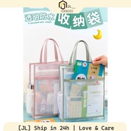 【JL】 Double Layer Large A3 Art Tote  Waterproof Thickened Handbag for A4 Files, Books, Storage【Beg T