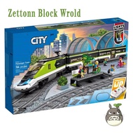 Zettonn Hobby ZH3X Compatible with city 60337 Express Passenger Train Building blocks EC2