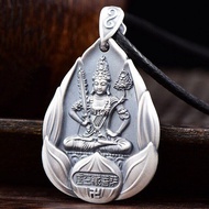 ZZOOI New Retro Zodiac Buddha Pendant Zodiac Big Day Tathagata Amitabha Women Necklace Men Pendant J