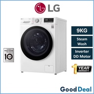 LG FV1409S4W 9KG / FV1450S4W 10.5KG Front Load Inverter Washing Machine Mesin Basuh