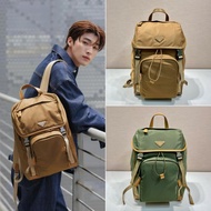 Pre order Pd Cowhide Nylon Backpack 2VZ135 Size 27*45*17cm