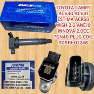TOYOTA CAMRY ACV40 ACV41 ESTIMA ACR50 WISH 2.0 ANE10 INNOVA 2.0CC TGN40 PLUG COIL 90919-02248 READY 
