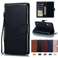 for Huawei Y9 2019 Y7 Pro Y5 Y6 Prime 2018 Y7a Y7p Y6p Y6s PU Leather Cover Wallet With Card Slots Holder Hand Strap Soft TPU Bumper Shell Stand Mobile Phone Casing