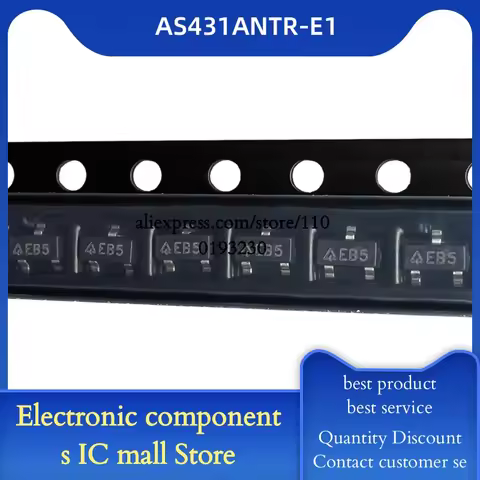100-3000PCS/LOT AS431ANTR-E1 EB5 AS431 IC VREF SHUNT ADJ 0.5% SOT23-3 In Stock