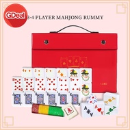 GDeal 3Player 4Player Mahjong Rummy Lami Poker Full White Set Alphapet Mahjong Board