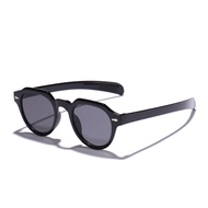 New Polygon Retro Round Frame Sunglasses