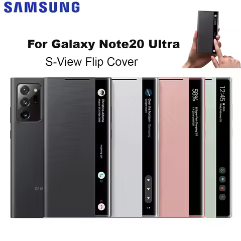 For Samsung Galaxy Note20Ultra Mirror Smart View Flip Case For Galaxy Note20 Ultra 5G High Quality P