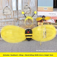MOMIAN | Childrens Performance Props Set Yellow Bee Wings Red Ladybug Back Decoration Butterfly Ange