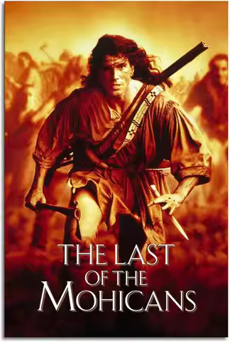 1p,The Last Of The Mohicans Movies Poster Canvas Prints Love War Films poster War Adventure Film Pos