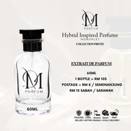 HYBRID INSPIRED PERFUME BY MDROPLET code BACCARAX W001