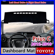Car Dashboard Cover Dash Board Mat Carpet Pad for Toyota Prius C Aqua NHP10 2012-2019 Protection Sun Shade Cape Rug Accessories