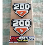 Emblem bok aki cb 200 cb 200 twin