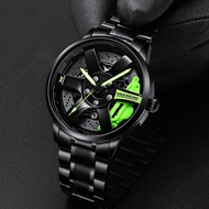 Svjte37 wheel hub watch stereo hollow rotary watch waterproof luminous mechanical men's Watch