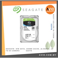 Seagate Skyhawk  8TB SATA, 256MB Cache, (6.0GB/s), Up to 64 Camera SG8TB