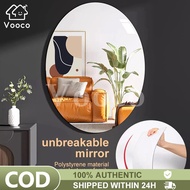 Removable Mirror Wall Tiles - 40/45/60cm Square Bathroom Decals, Shatterproof Acrylic Home Decor