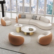 Curved Sofa Hotel Lobby VIP Club Rest Area Reception Guests Curved Sales Office Negotiation Sofa